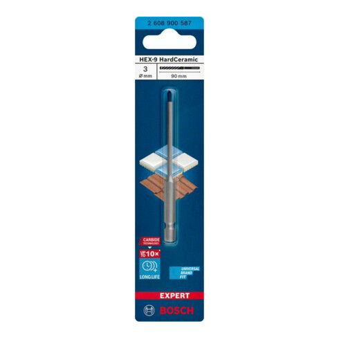 Bosch EXPERT HardCeramic HEX-9 boor