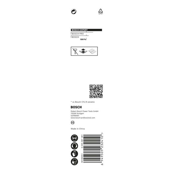 Bosch EXPERT HEX-9 HardCeramische boor 5 x 90mm voor rotatie- en percussieboormachines