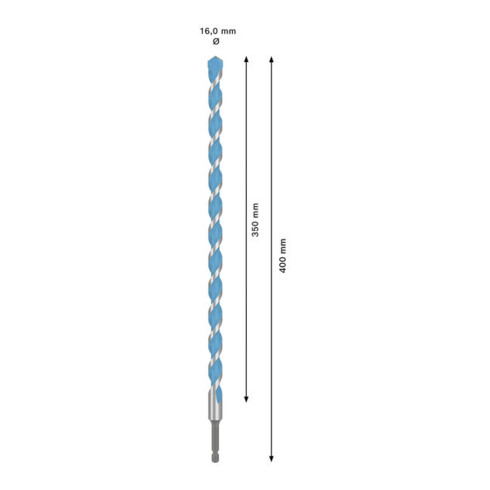 Bosch EXPERT HEX-9 Multi Construction Bohrer, 16 x 350 x 400 mm