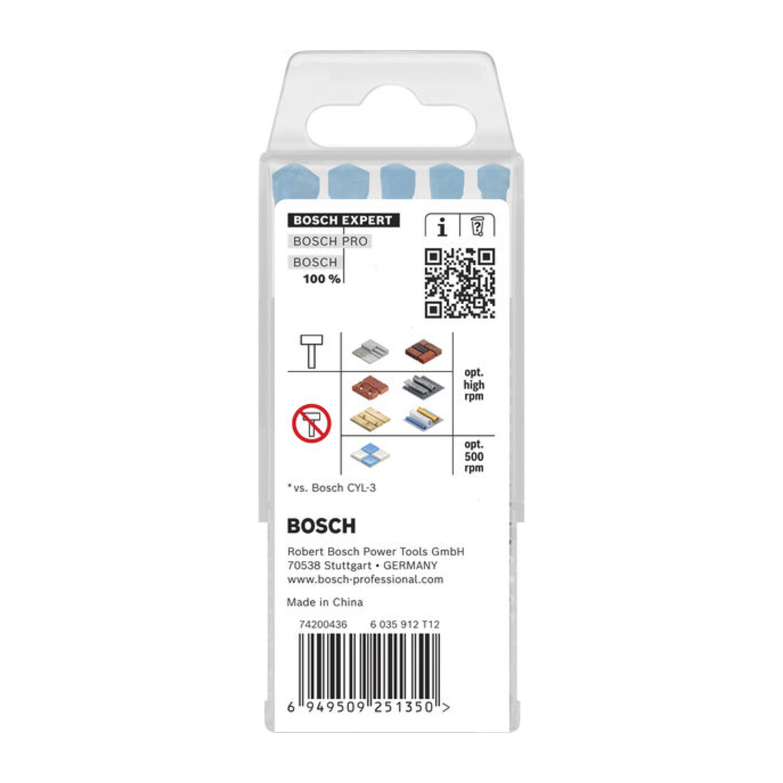 Bosch EXPERT HEX-9 Multi Construction Bohrer-Set, D= 5,5 / 6 / 6 / 7 / 8 mm, 5-tlg.