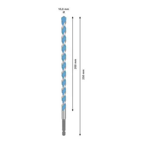 Bosch EXPERT HEX-9 Multi Construction-boor, 10 x 200 x 250 mm