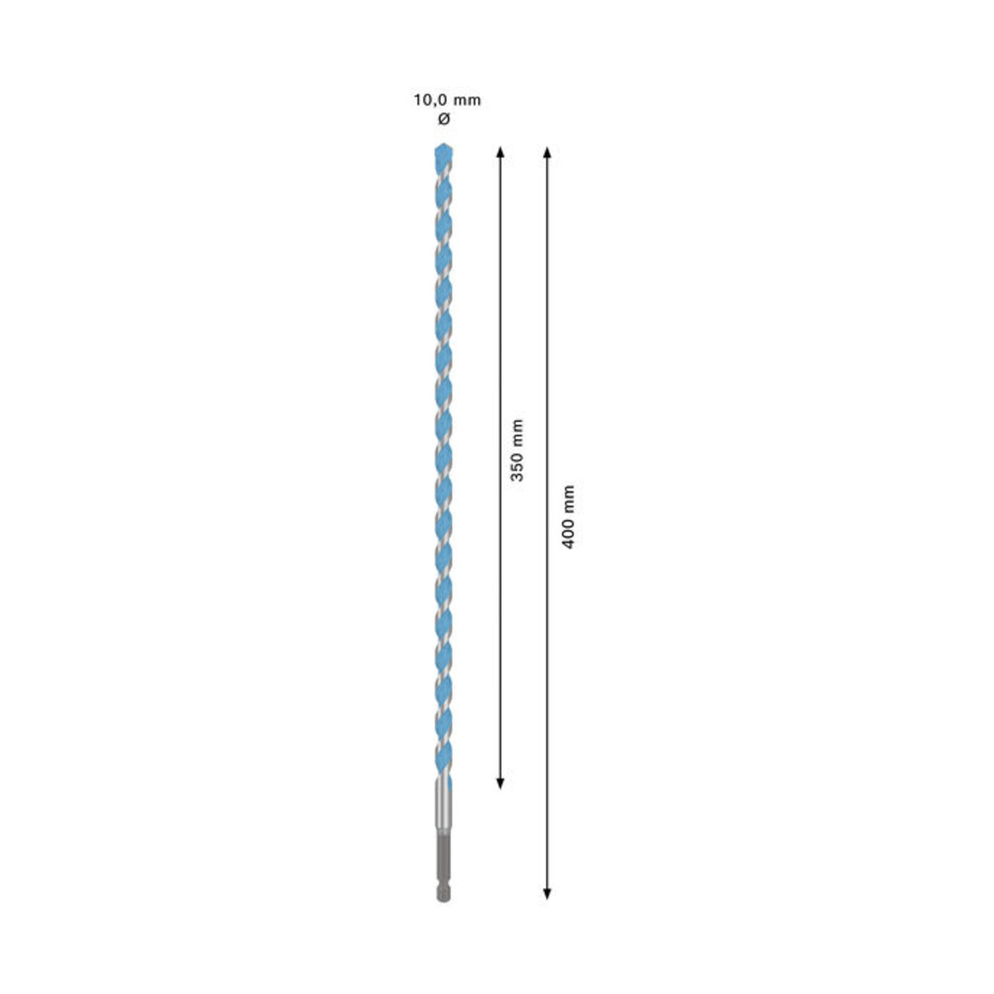 Bosch EXPERT HEX-9 Multi Construction Boor, 10 x 350 x 400 mm