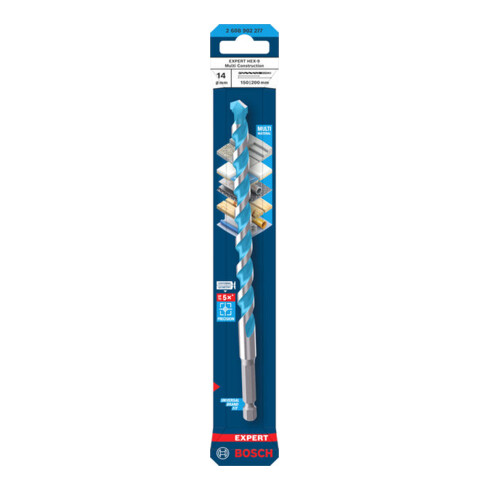 Bosch EXPERT HEX-9 Multi Construction-boor, 14 x 150 x 200 mm