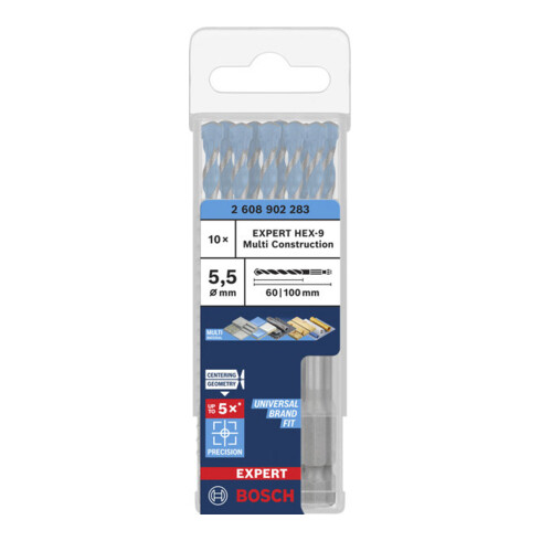 Bosch EXPERT HEX-9 Multi Construction-boor, 5,5 x 60 x 100 mm