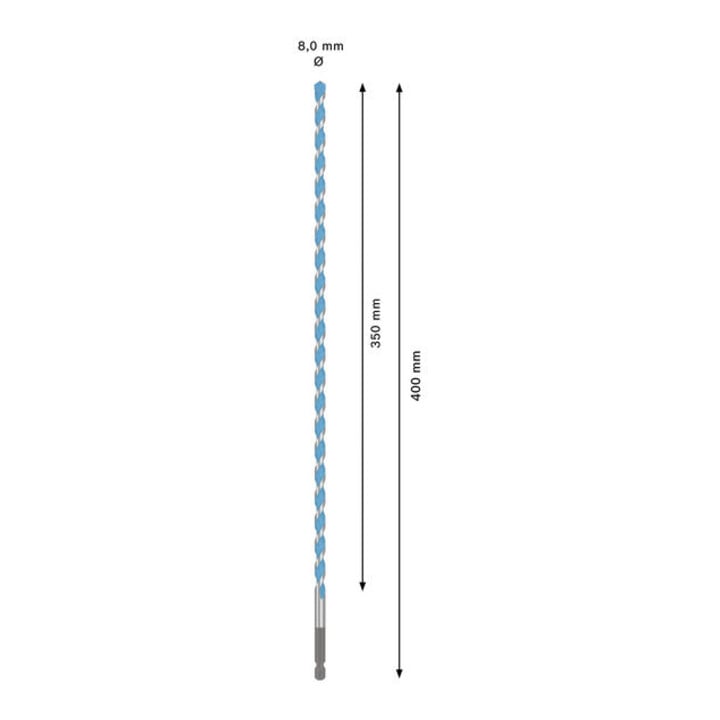 Bosch EXPERT HEX-9 Multi Construction Boor, 8 x 350 x 400 mm