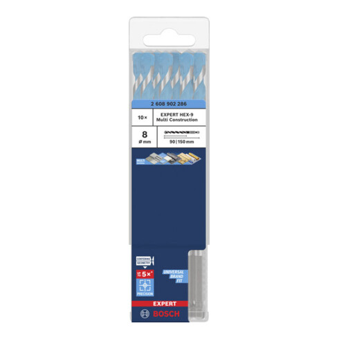 Bosch EXPERT HEX-9 Multi Construction Boor, 8 x 90 x 150 mm