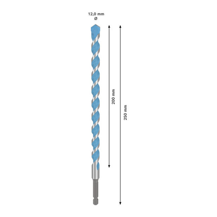 Bosch EXPERT HEX-9 Multi Construction Foret, 12 x 200 x 250 mm