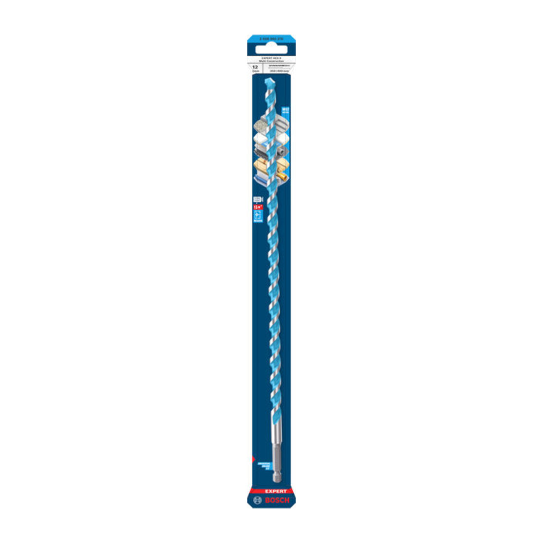 Bosch EXPERT HEX-9 Multi Construction Foret, 12 x 350 x 400 mm