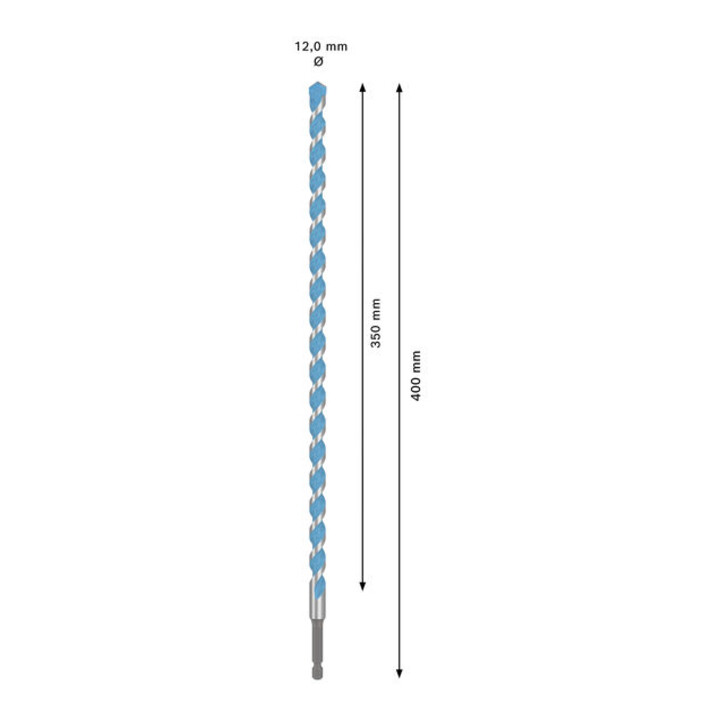 Bosch EXPERT HEX-9 Multi Construction Foret, 12 x 350 x 400 mm