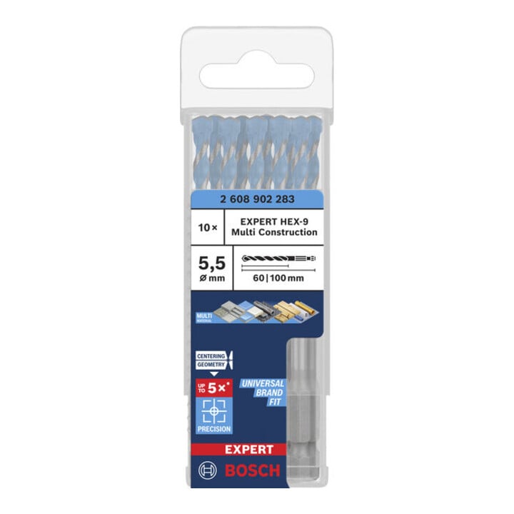 Bosch EXPERT HEX-9 Multi Construction Foret, 5,5 x 60 x 100 mm