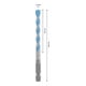 Bosch EXPERT HEX-9 Multi Construction Foret, 7 x 60 x 100 mm