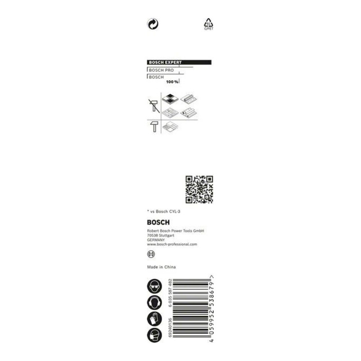 Bosch EXPERT HEX-9 MultiConstruction Bohrer 6 x 60 x 100mm für Dreh- und Schlagbohrer