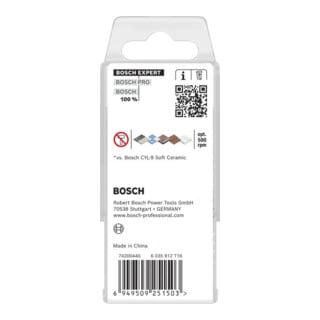 Bosch EXPERT HEX-9 Set de forets HEX-9 en céramique dure, 6 x 90 mm, 5 pièces