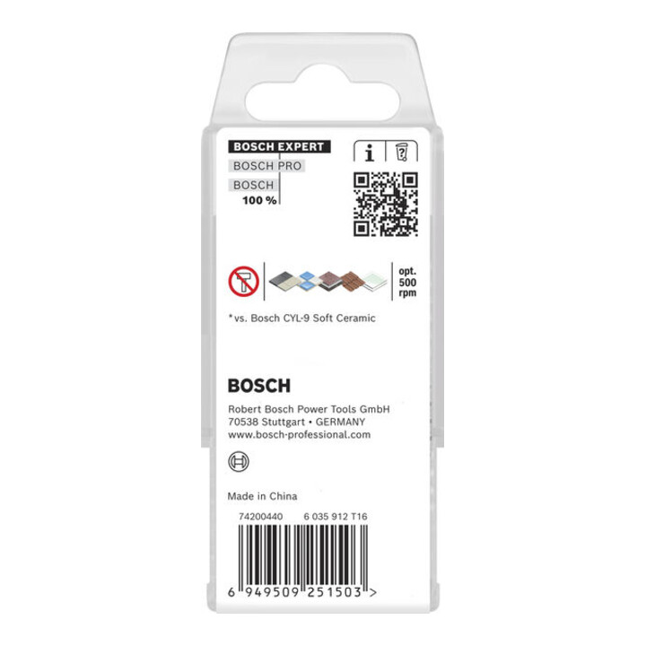Bosch EXPERT HEX-9 Set de forets HEX-9 en céramique dure, 6 x 90 mm, 5 pièces