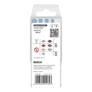 Bosch EXPERT HEX-9 Set de forets multi-construction, Ø 4 / 5 / 6 / 6 / 8 mm, 5 pièces