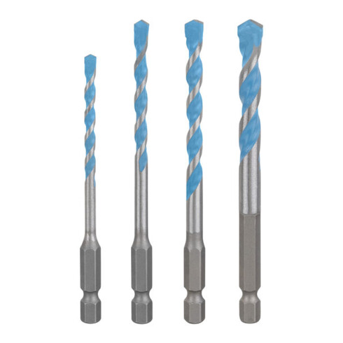 Bosch EXPERT HEX-9 Set de forets multi-construction, Ø 4 / 5 / 6 / 6 / 8 mm, 5 pièces