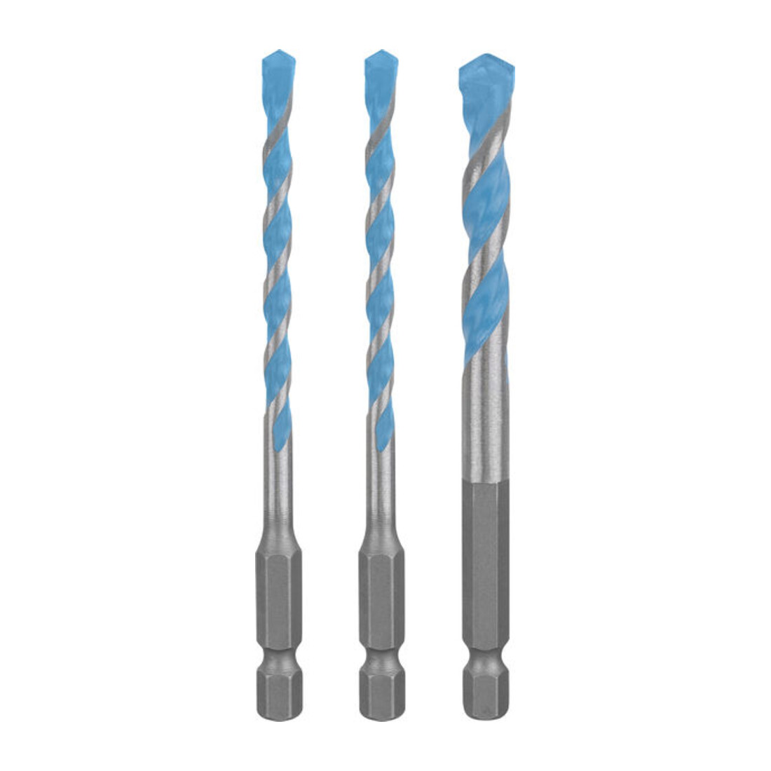 Bosch EXPERT HEX-9 Set de forets Multi Construction, Ø 5 / 6 / 8 mm, 3 pièces