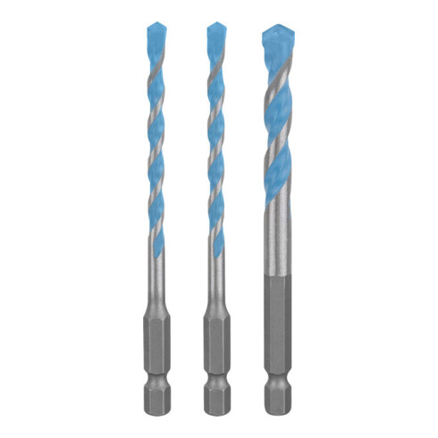 Bosch EXPERT HEX-9 Set di punte Multi Construction, Ø 5 / 6 / 8 mm, 3 pezzi