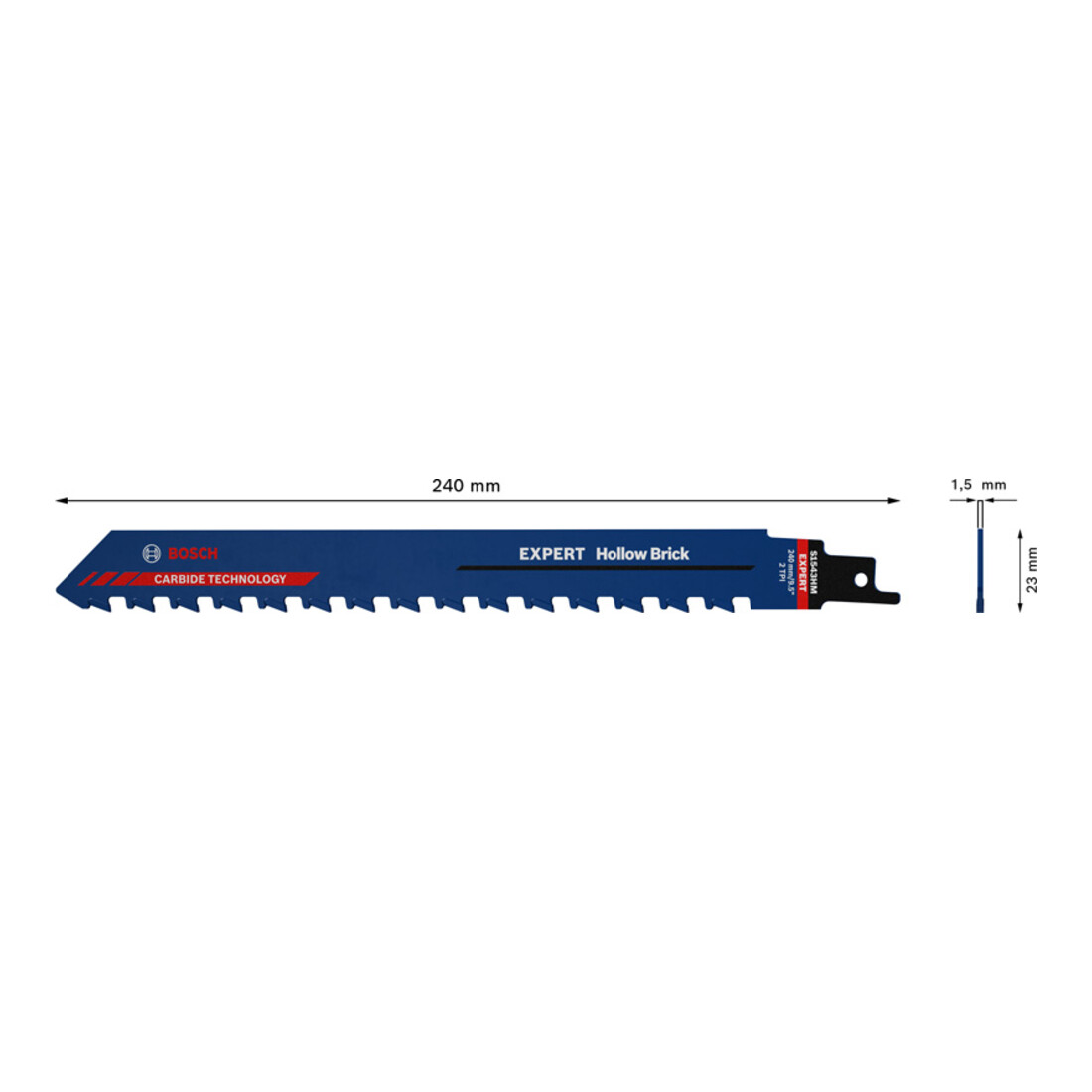 Lame de scie alternative Bosch EXPERT 'Hollow Brick' S 2243 HM
