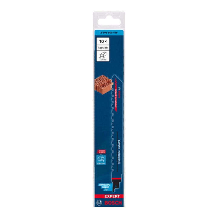 Bosch EXPERT Hollow Brick S 1543 HM Säbelsägeblatt 1 Stück für Säbelsägen