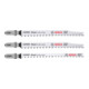 Bosch EXPERT Hout 2 zijdig schoon decoupeerzaagblad set 3 st, T308B/BO voor decoupeerzagen-1