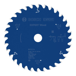 Bosch EXPERT Houtcirkelzaagblad, 165x20 mm, Z32