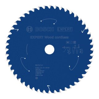 Bosch EXPERT Houtcirkelzaagblad, 184x20 mm, Z48