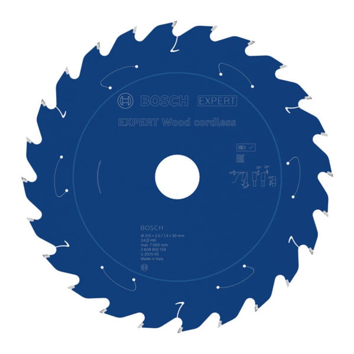 Bosch EXPERT Houtcirkelzaagblad, 210x30 mm, Z24