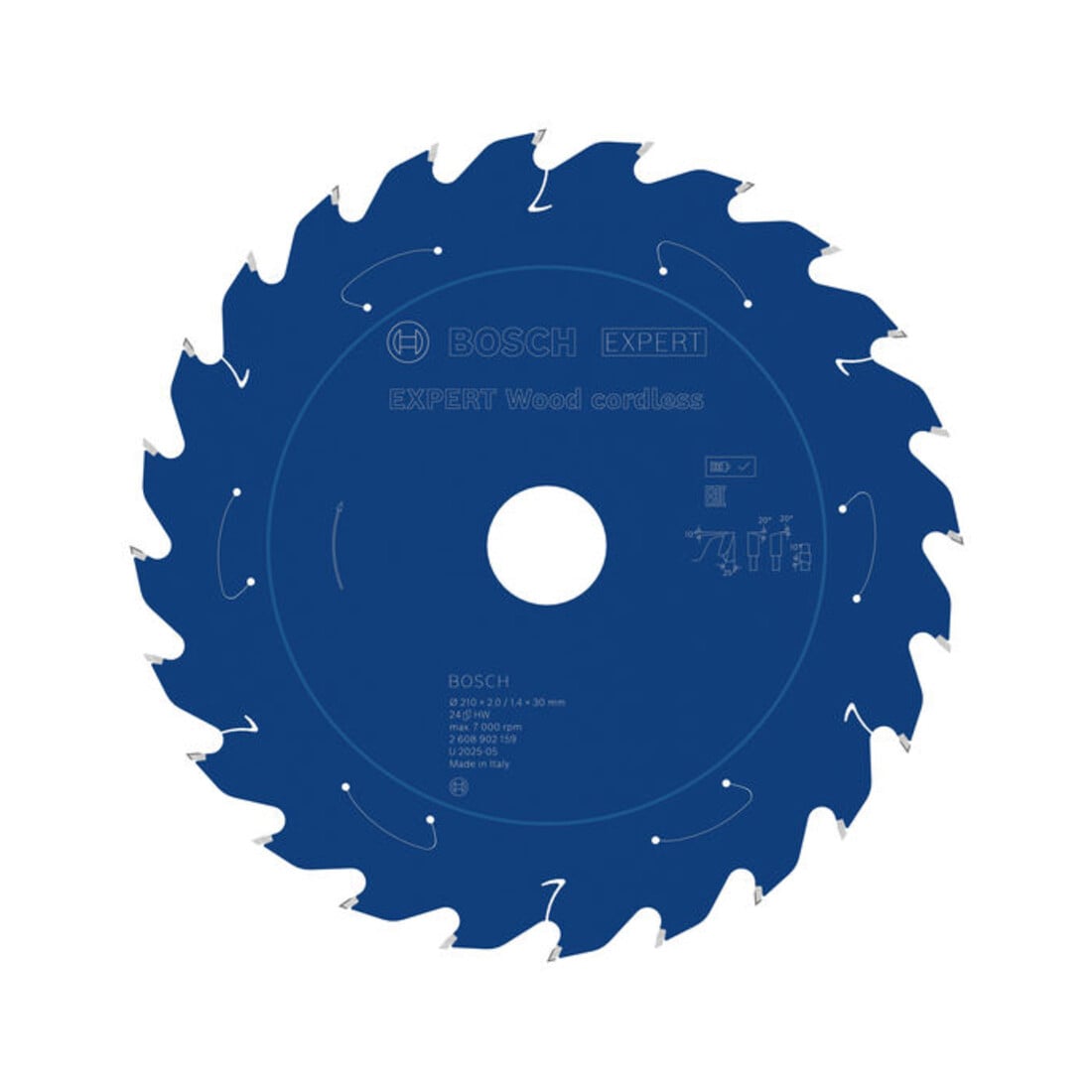 Bosch EXPERT Houtcirkelzaagblad, 210x30 mm, Z24