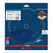 Bosch EXPERT Houtcirkelzaagblad, 216x1,7x30 mm, Z48, Spanhoek 15°-2