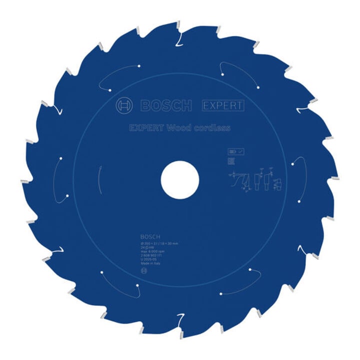 Bosch EXPERT Houtcirkelzaagblad, 250x30 mm, Z24