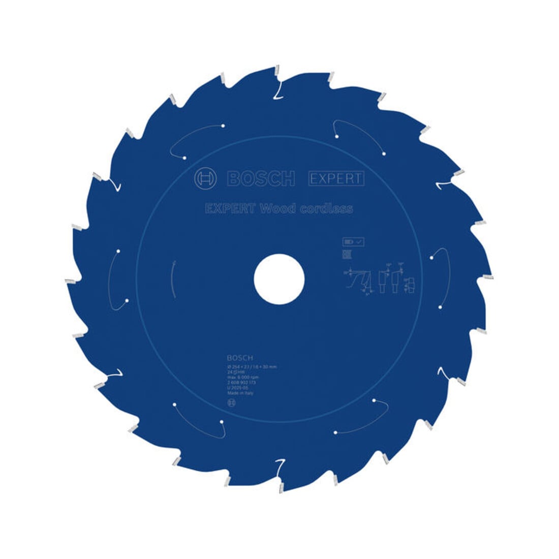 Bosch EXPERT Houtcirkelzaagblad, 254x2,1x30 mm, Z24