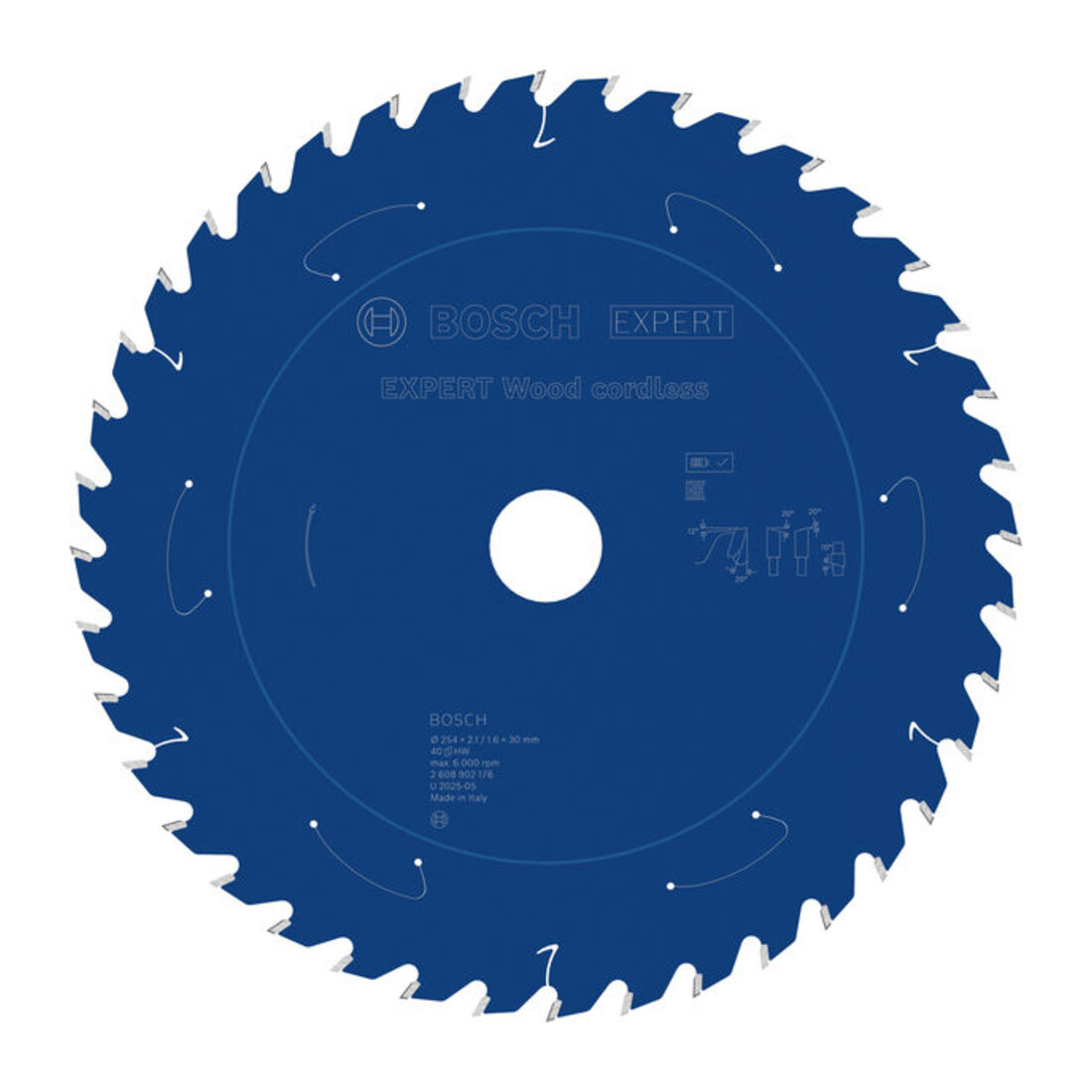 Bosch EXPERT Houtcirkelzaagblad, 254x2,1x30 mm, Z40