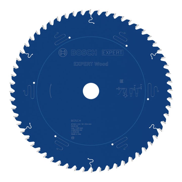 Bosch EXPERT Houtcirkelzaagblad, 254x25,4 mm, Z60