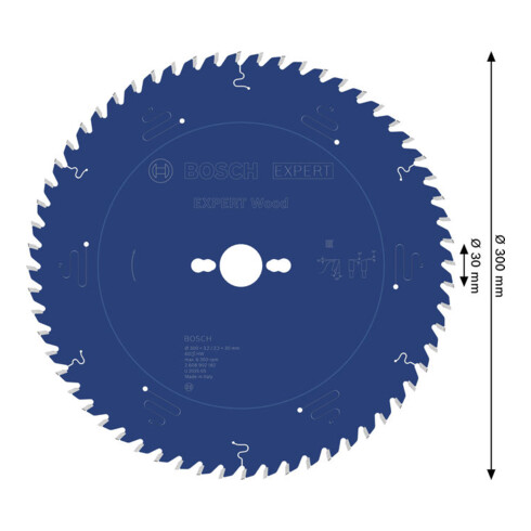 Bosch EXPERT Houtcirkelzaagblad, 300x30 mm, Z60