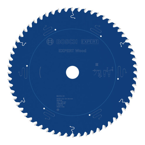Bosch EXPERT Lama circolare per legno, 254x25,4 mm, Z60