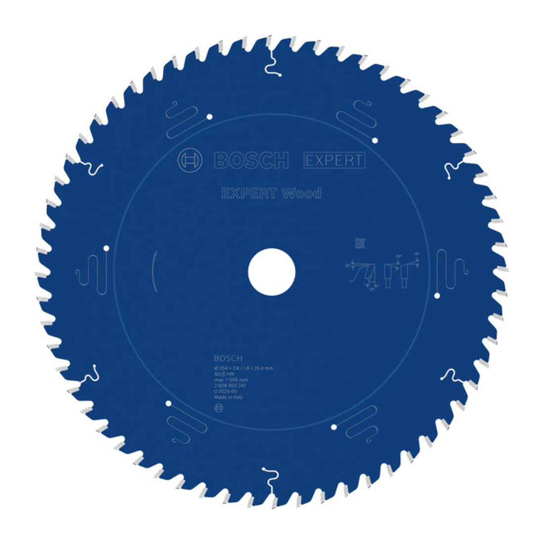 Bosch EXPERT Lama circolare per legno, 254x25,4 mm, Z60