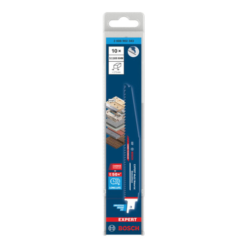 Bosch EXPERT Lama per sega a gattuccio Multi Material Demolition S1169XHM, 10 pezzi