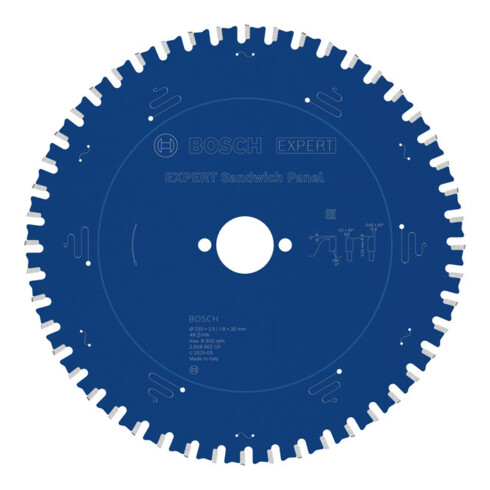 Bosch EXPERT Lama per sega circolare in acciaio, 230x30 mm, Z48
