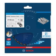 Bosch EXPERT Lama per sega circolare in acciaio inox, 136x20 mm, Z30-2