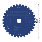 Bosch EXPERT Lama per sega circolare in acciaio inox, 150x20 mm, Z32-4