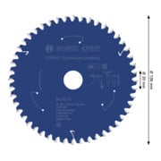 Bosch EXPERT Lama per sega circolare in alluminio, 136x20 mm, Z48-4