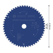 Bosch EXPERT Lama per sega circolare in alluminio, 184x20 mm, Z54-4