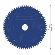 Bosch EXPERT Lama per sega circolare in alluminio, 216x30 mm, Z66-4