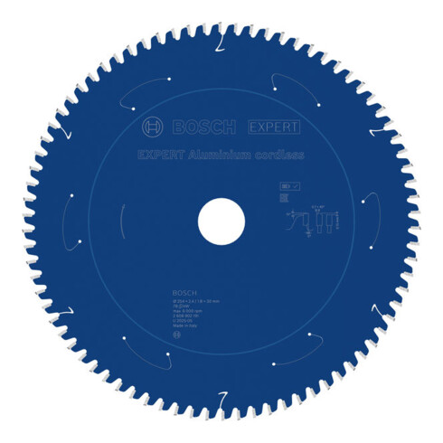 Bosch EXPERT Lama per sega circolare in alluminio, 254x30 mm, Z78