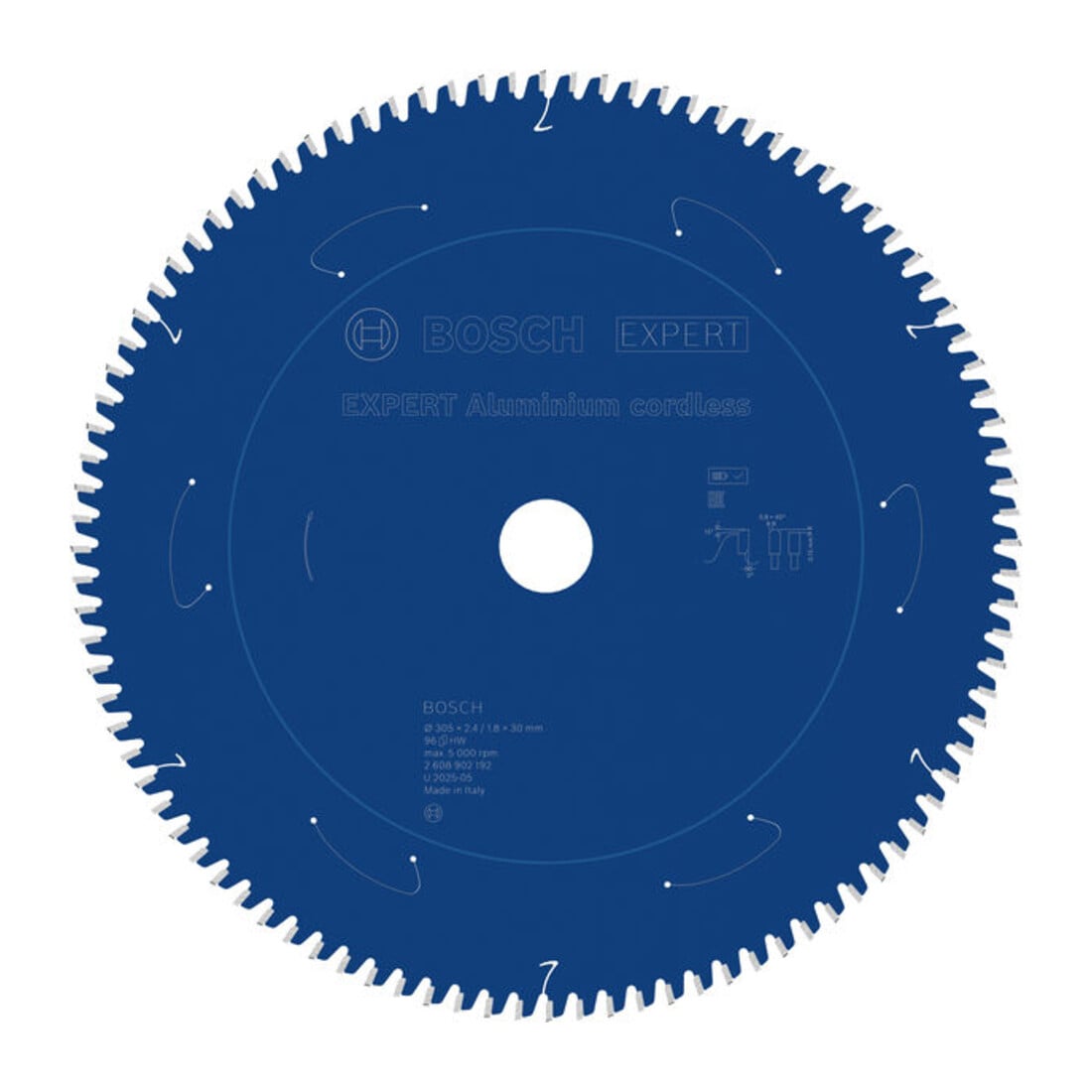 Bosch EXPERT Lama per sega circolare in alluminio, 305x30x2,4 mm, Z96