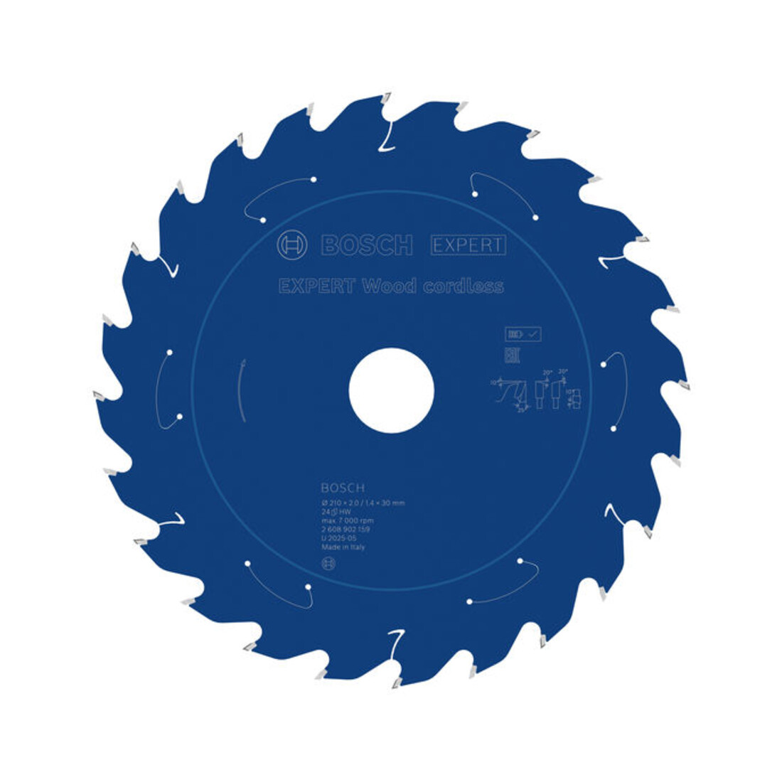 Bosch EXPERT Lama per sega circolare legno, 210x30 mm, Z24