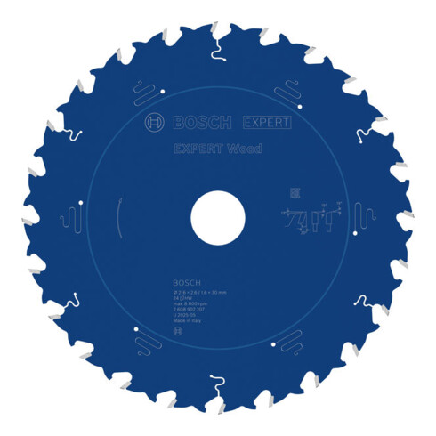 Bosch EXPERT Lama per sega circolare legno, 216x30 mm, Z24