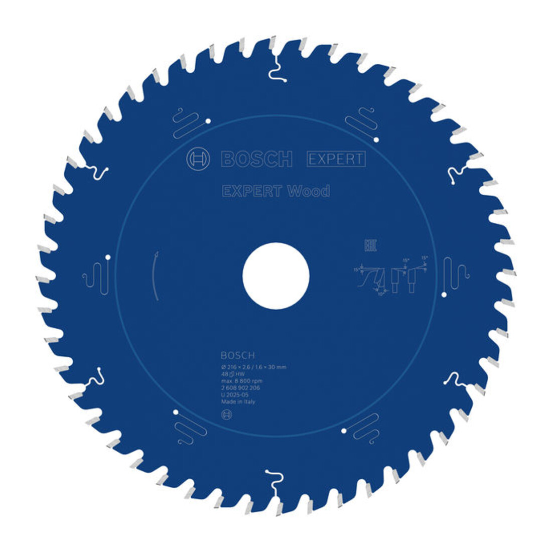 Bosch EXPERT Lama per sega circolare legno, 216x30 mm, Z48
