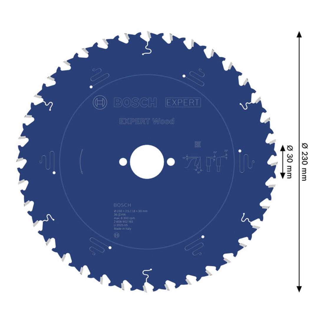 Bosch EXPERT Lama per sega circolare legno, 230x30 mm, Z36
